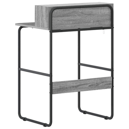 Desk with Storage Grey Sonoma 60 x 50 x 91 cm