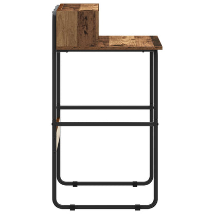 Desk with Storage Oak Wood 60 x 50 x 91 cm