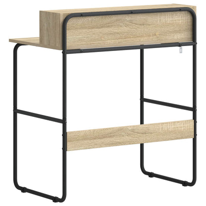 Desk with Storage Sonoma Oak 80 x 50 x 91 cm