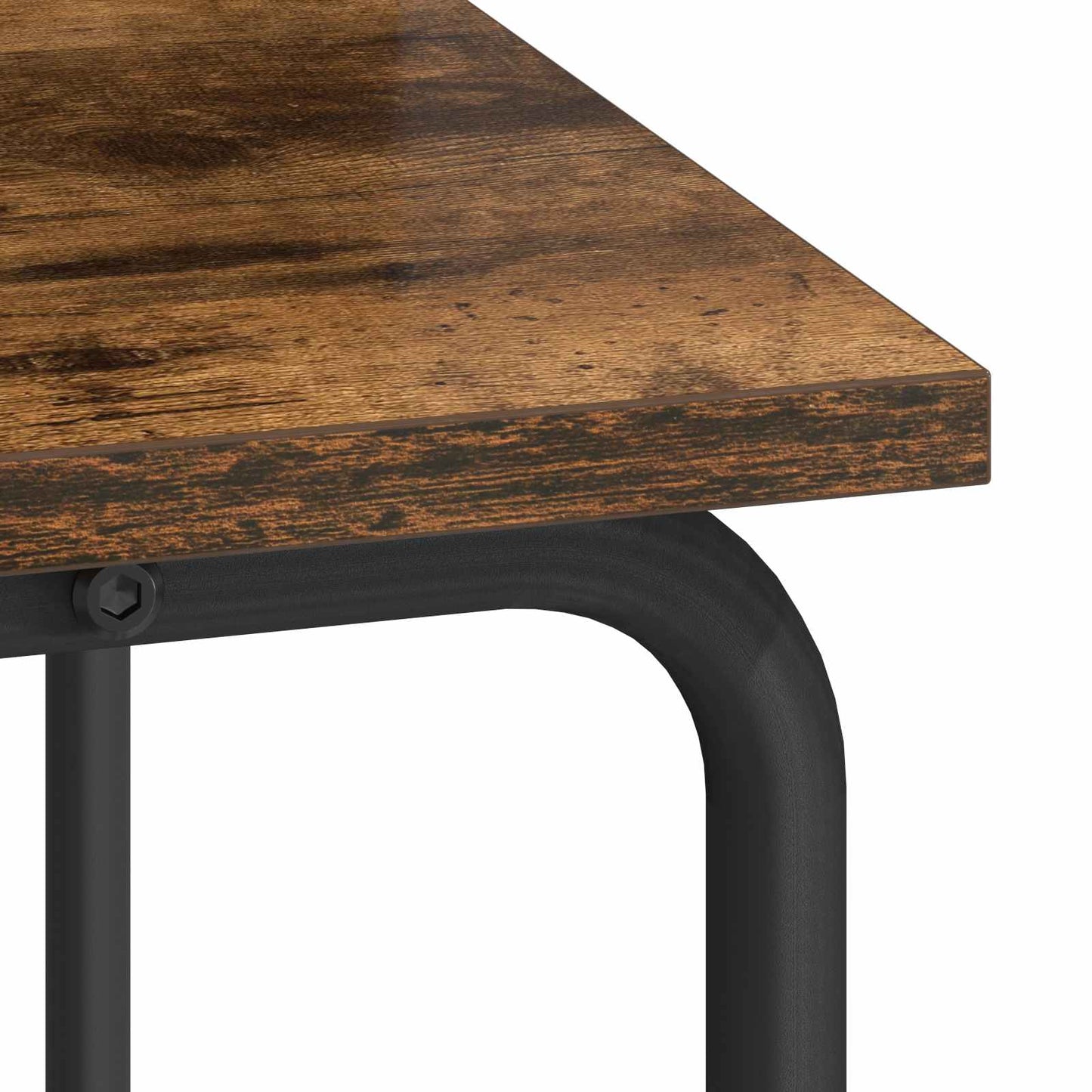 Desk with Storage Smoked Oak 80 x 50 x 91 cm