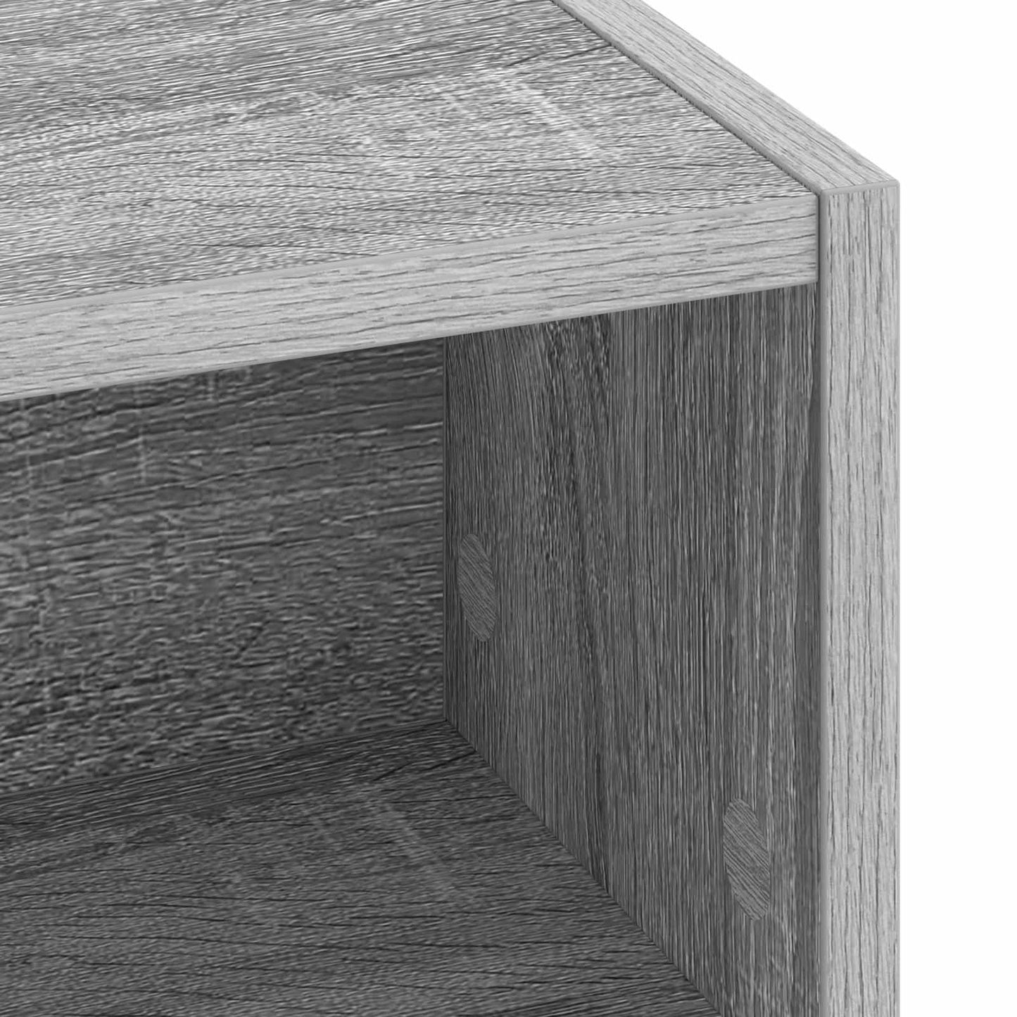 Desk with Storage Grey Sonoma 80 x 50 x 91 cm