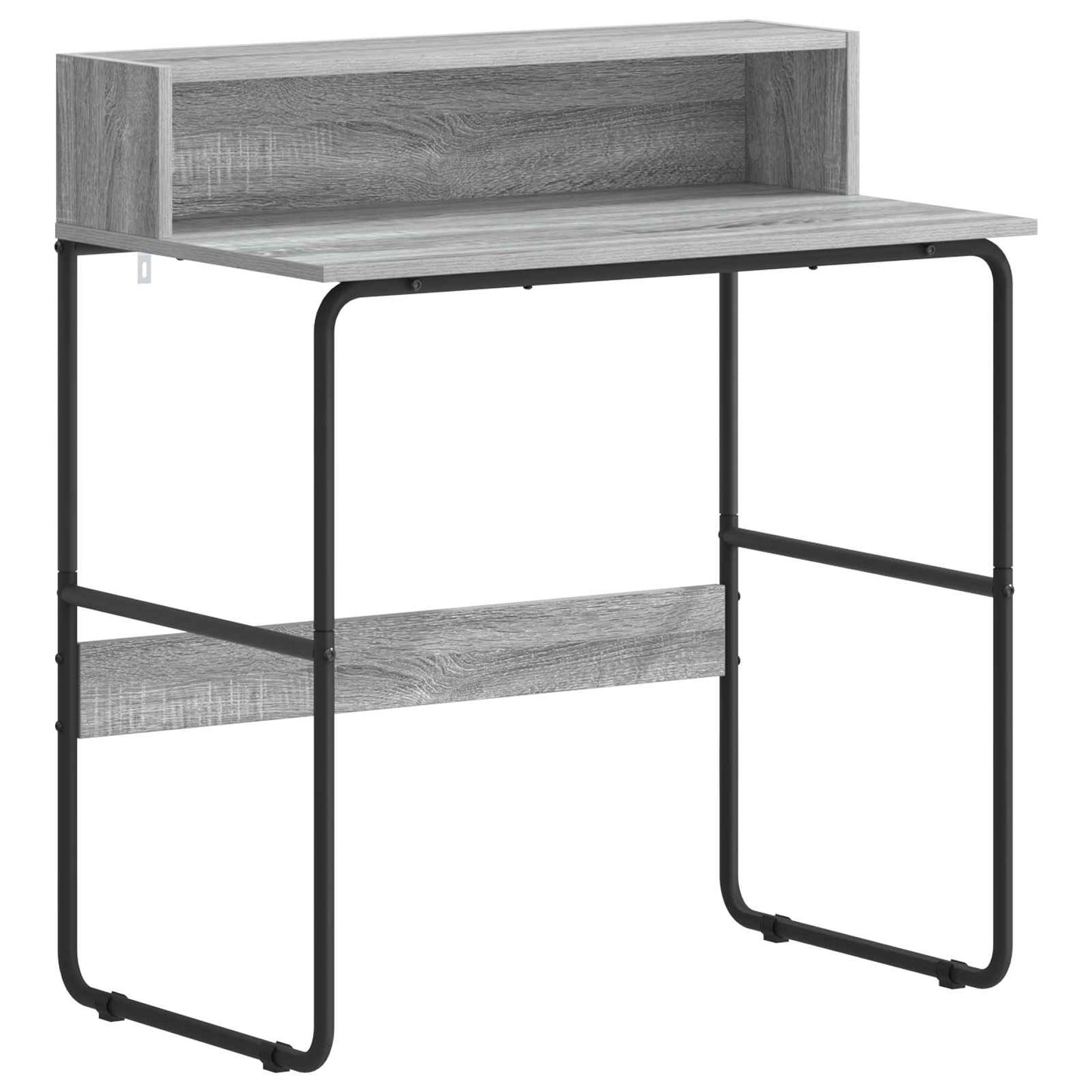 Desk with Storage Grey Sonoma 80 x 50 x 91 cm