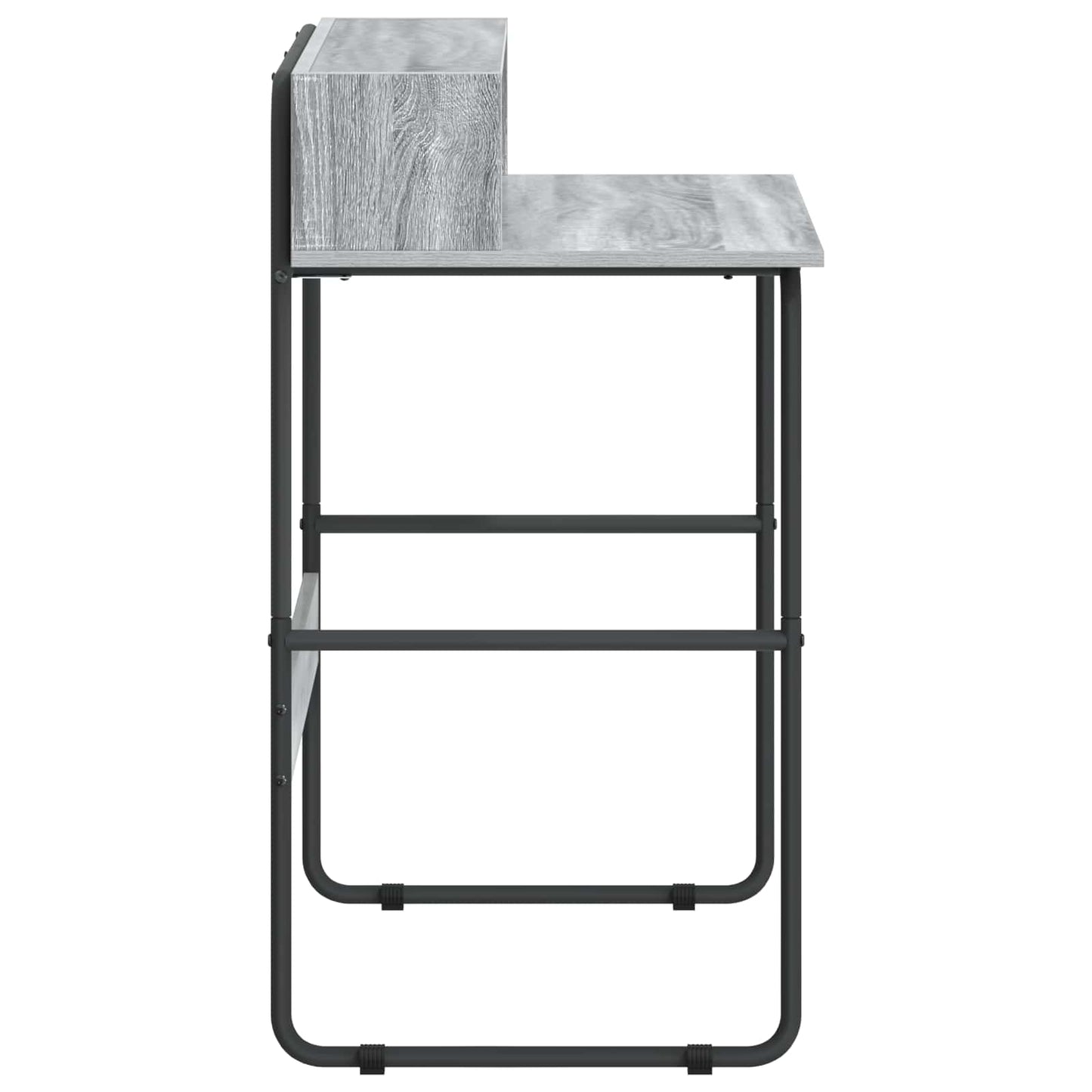 Desk with Storage Grey Sonoma 80 x 50 x 91 cm