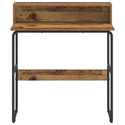 Desk with Storage Oak Wood 80 x 50 x 91 cm