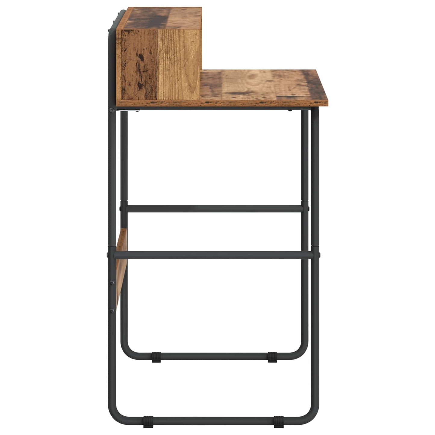 Desk with Storage Oak Wood 80 x 50 x 91 cm