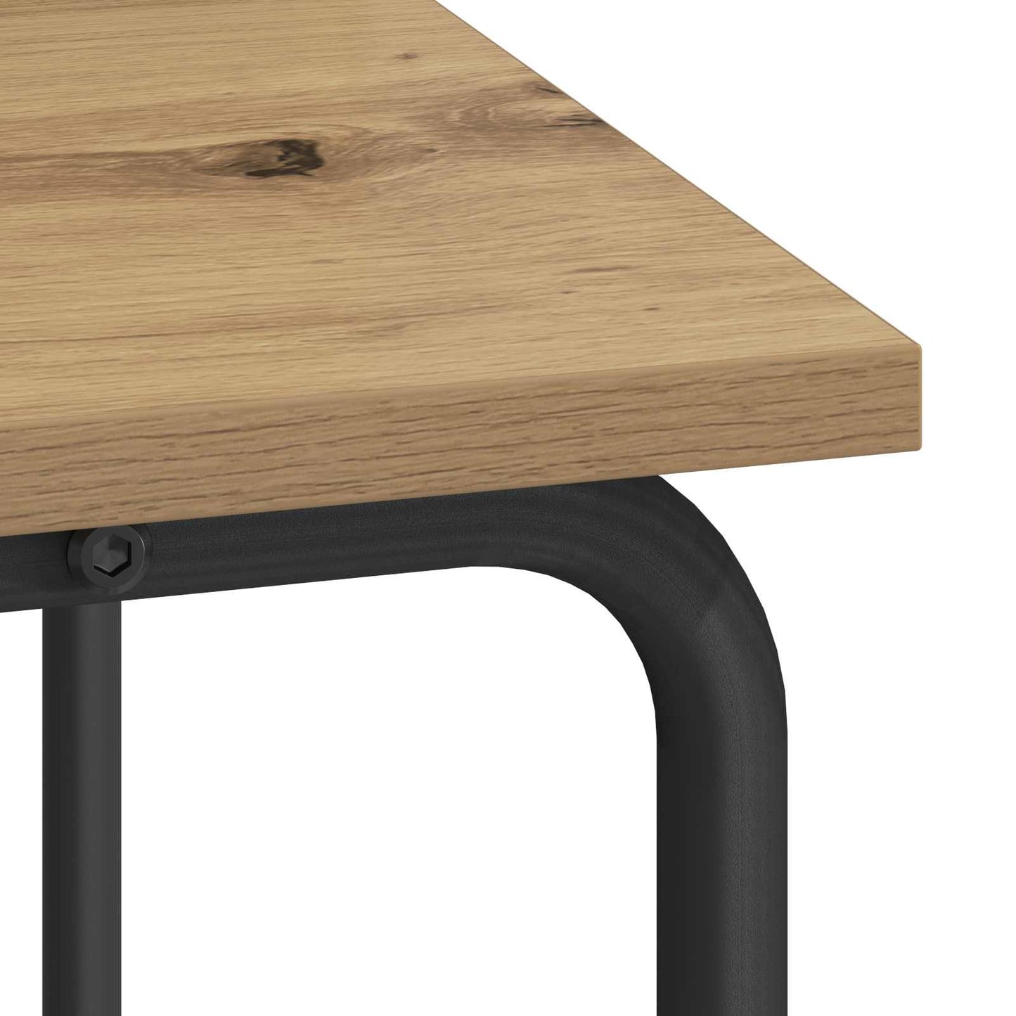 Desk with Storage Artisan Oak 80 x 50 x 91 cm