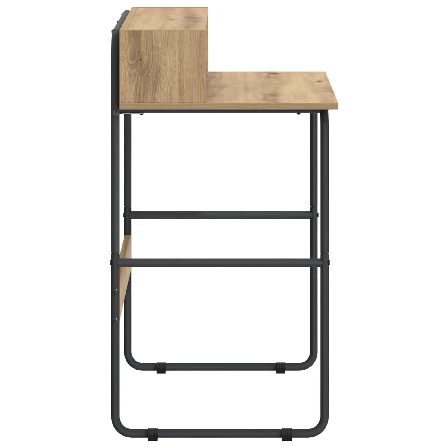 Desk with Storage Artisan Oak 80 x 50 x 91 cm