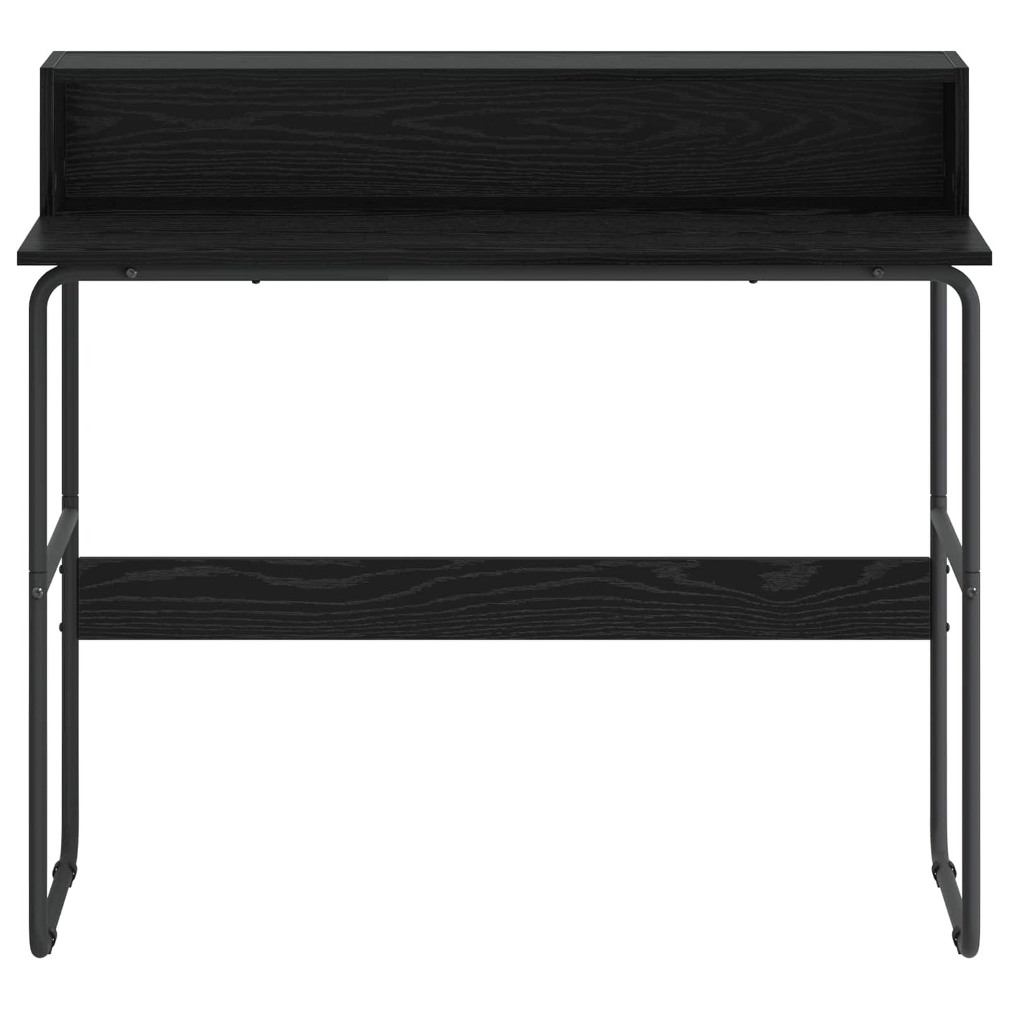 Desk with Storage Black Oak 100 x 50 x 91 cm