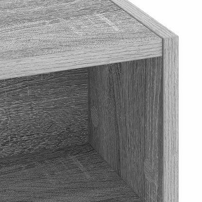 Desk with Storage Grey Sonoma 100 x 50 x 91 cm