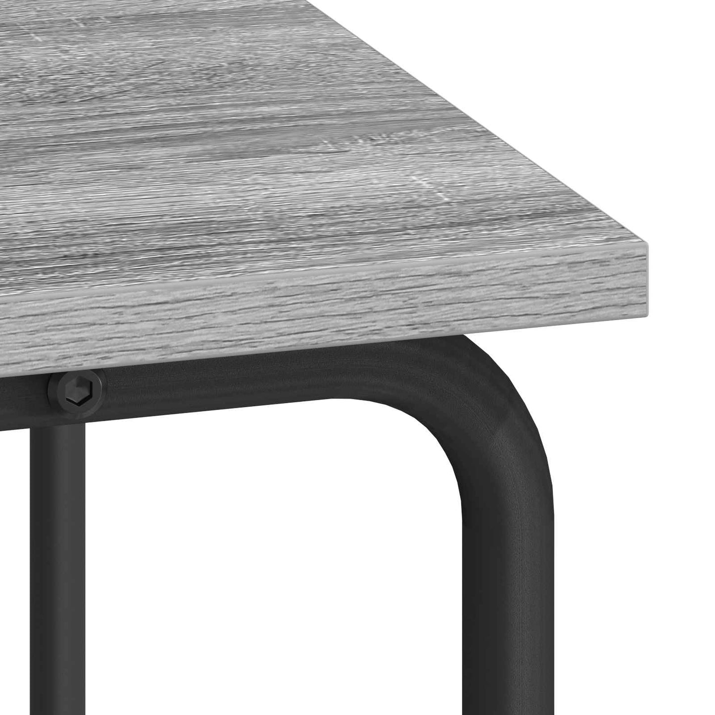 Desk with Storage Grey Sonoma 100 x 50 x 91 cm