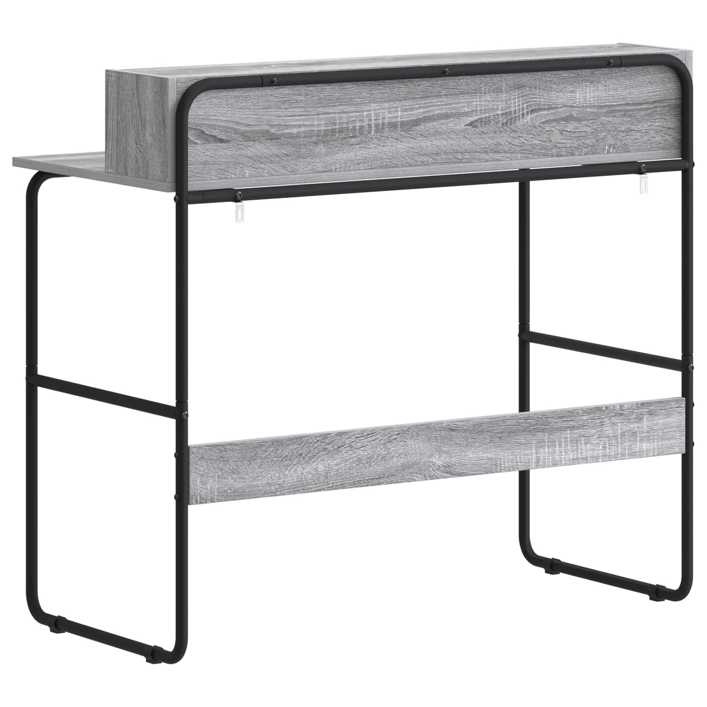 Desk with Storage Grey Sonoma 100 x 50 x 91 cm