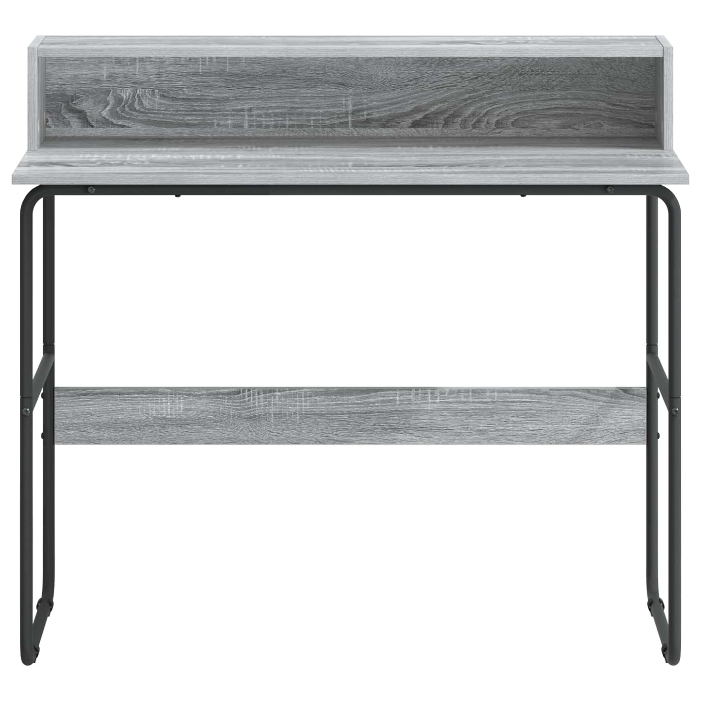 Desk with Storage Grey Sonoma 100 x 50 x 91 cm