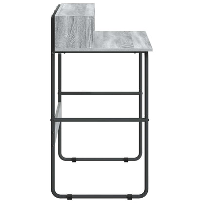 Desk with Storage Grey Sonoma 100 x 50 x 91 cm
