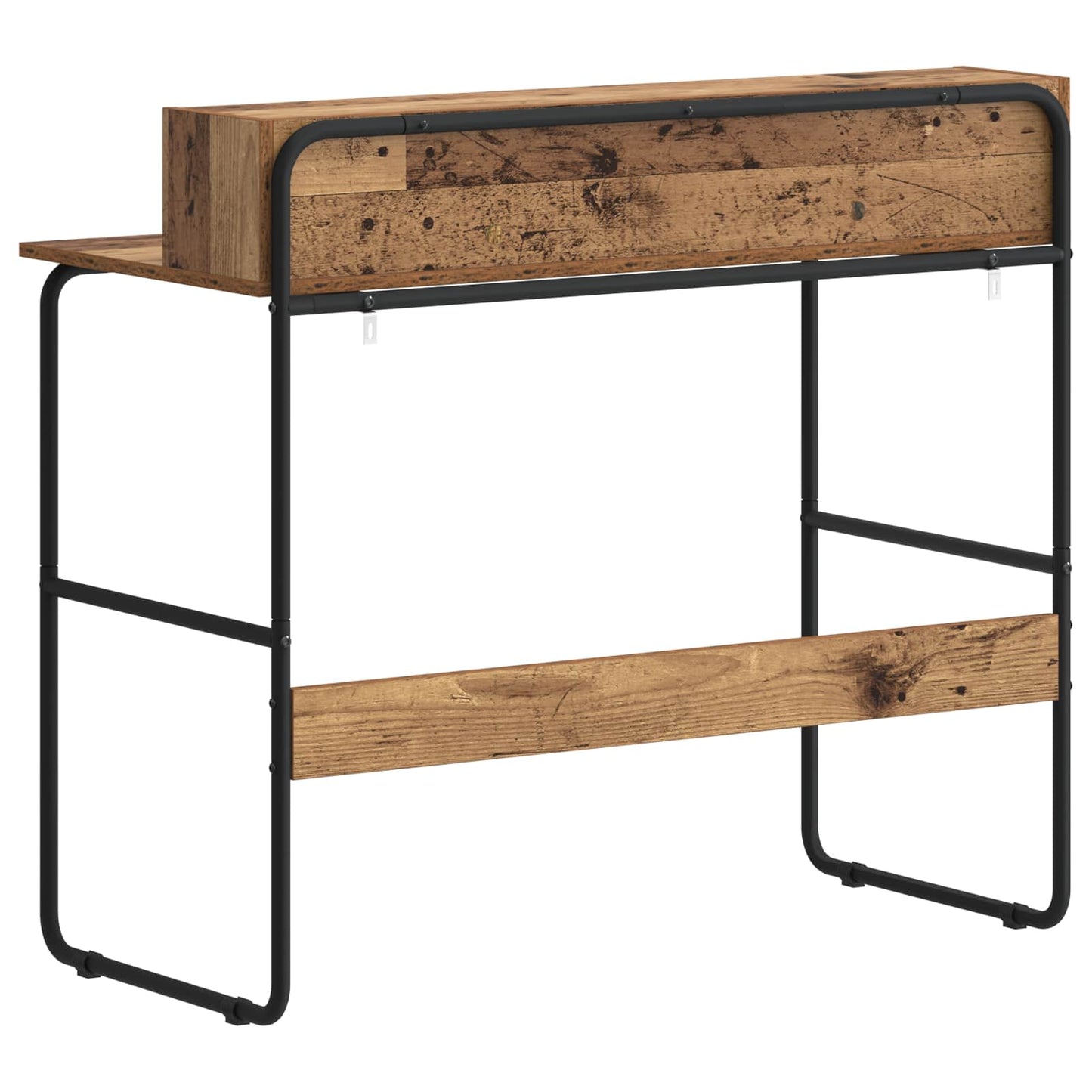 Desk with Storage Oak Wood 100 x 50 x 91 cm