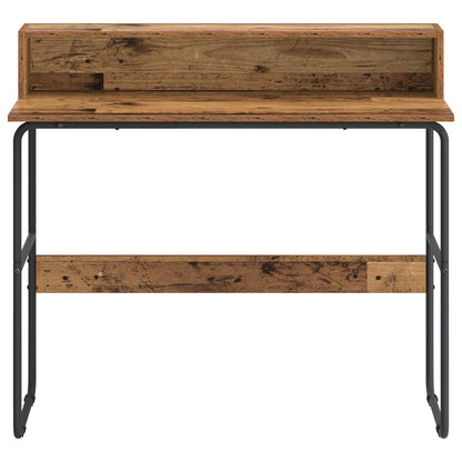 Desk with Storage Oak Wood 100 x 50 x 91 cm