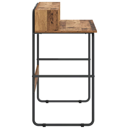 Desk with Storage Oak Wood 100 x 50 x 91 cm