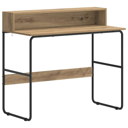 Desk with Storage Artisan Oak 100 x 50 x 91 cm