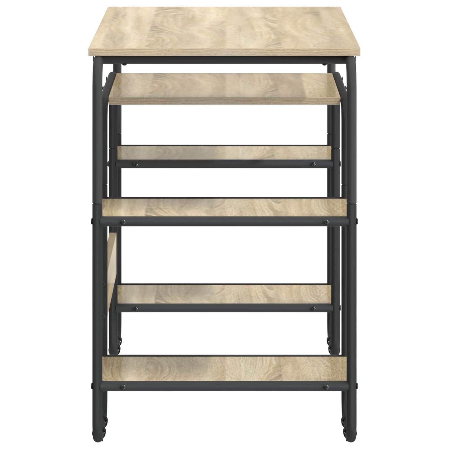 Desk with Storage Sonoma Oak 113.5 x 52 x 75.5 cm