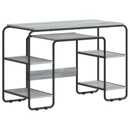 Desk with Storage Grey Sonoma 113.5 x 52 x 75.5 cm