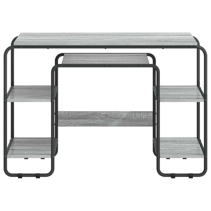 Desk with Storage Grey Sonoma 113.5 x 52 x 75.5 cm