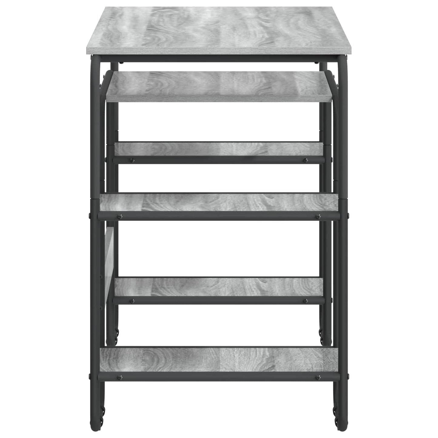 Desk with Storage Grey Sonoma 113.5 x 52 x 75.5 cm