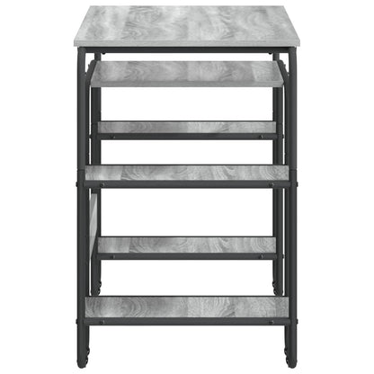 Desk with Storage Grey Sonoma 113.5 x 52 x 75.5 cm