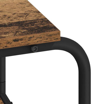 Desk with Storage Oak Wood 113.5 x 52 x 75.5 cm