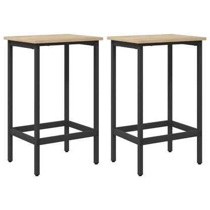 Bar Stool 2 pcs Sonoma Oak 40 x 32 x 64 cm Engineered Wood