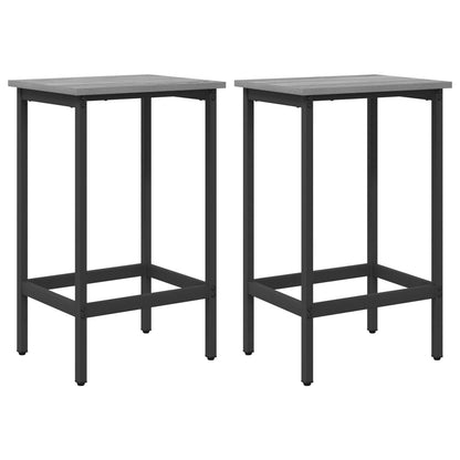 Bar Stool 2 pcs Grey Sonoma 40 x 32 x 64 cm Engineered Wood