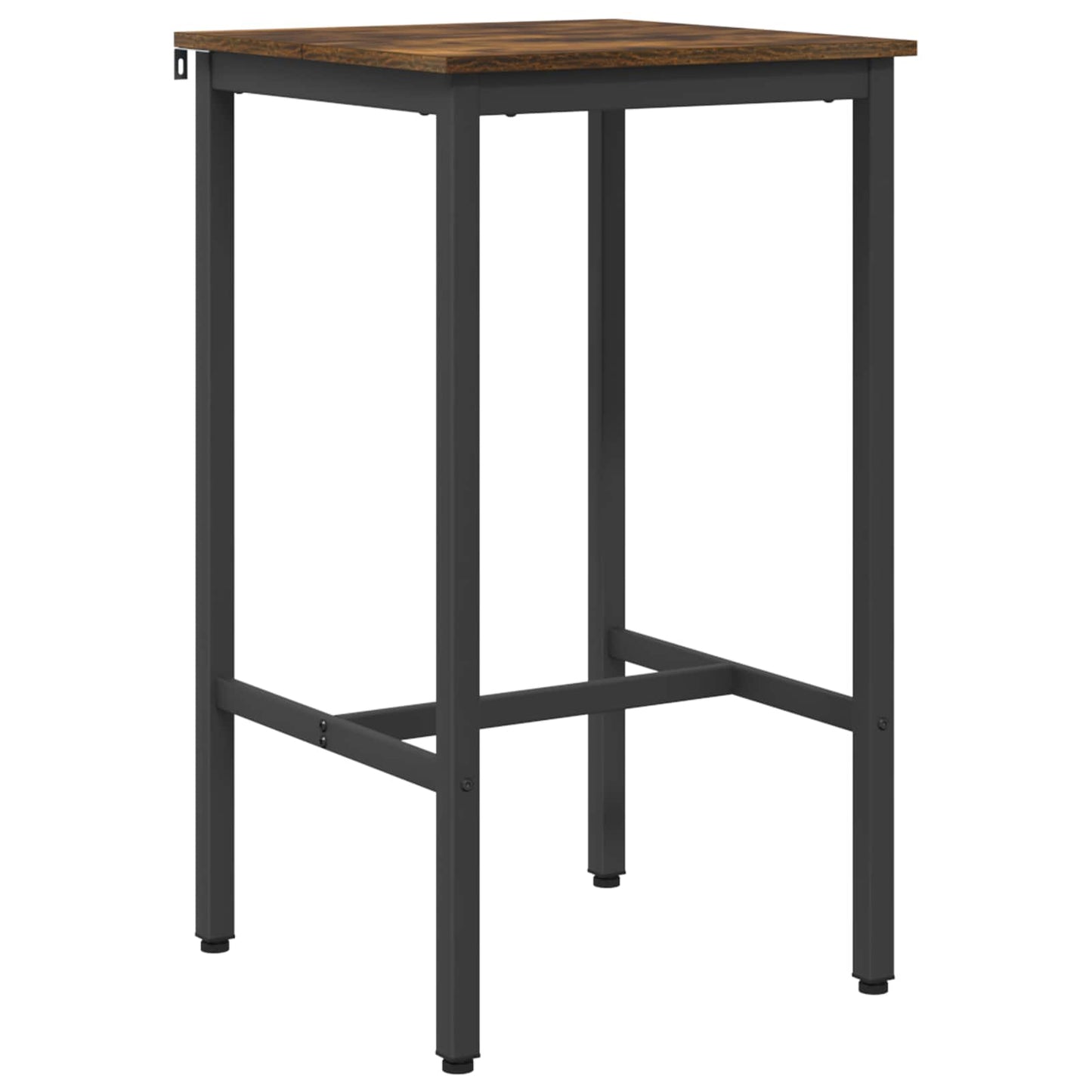 Bar Table 52 x 52 x 110 cm Engineered Wood Smoked Oak