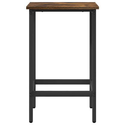Bar Stool 2 pcs Smoked Oak 40 x 32 x 74 cm Engineered Wood