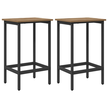 Bar Stool 2 pcs Artisan Oak 40 x 32 x 74 cm Engineered Wood