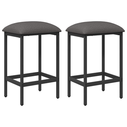 Bar Stool 2 pcs Light Grey 40 x 32 x 64 cm Engineered Wood