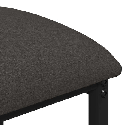Bar Stool 2 pcs Dark Grey 40 x 32 x 64 cm Engineered Wood