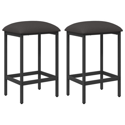Bar Stool 2 pcs Dark Grey 40 x 32 x 74 cm Engineered Wood