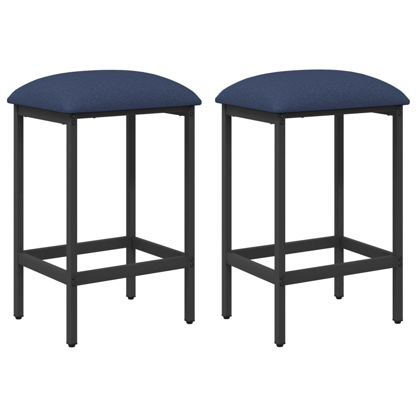 Bar Stool 2 pcs Blue 40 x 32 x 74 cm Engineered Wood