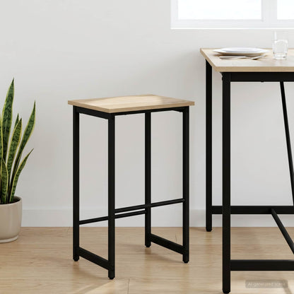 Bar Stool Sonoma Oak 40 x 32 x 64 cm Engineered Wood
