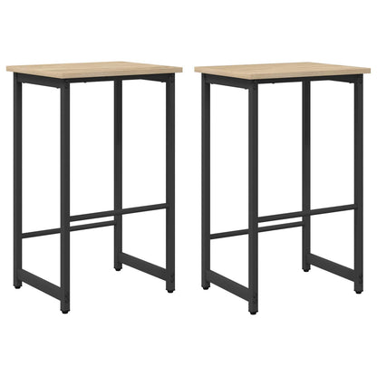 Bar Stool 2 pcs Sonoma Oak 40 x 32 x 64 cm Engineered Wood
