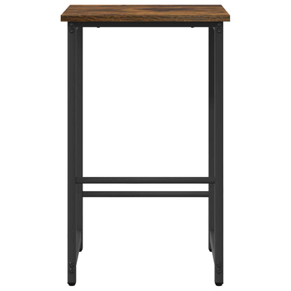 Bar Stool 2 pcs Smoked Oak 40 x 32 x 64 cm Engineered Wood