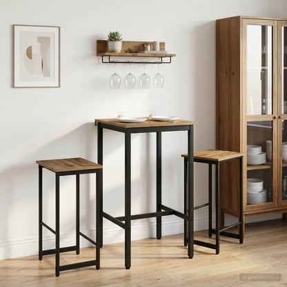 Bar Stool 2 pcs Artisan Oak 40 x 32 x 64 cm Engineered Wood