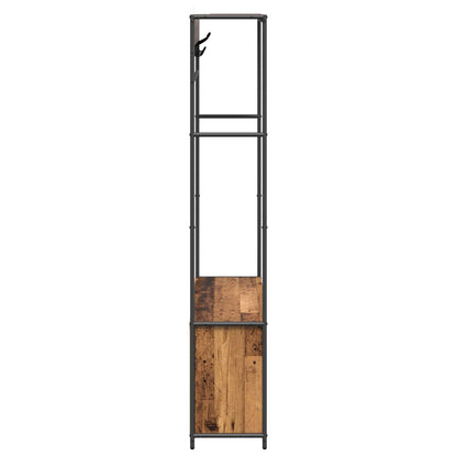 Coat Stand with Shoes Bench Old Wood 100 x 32 x 180.5 cm