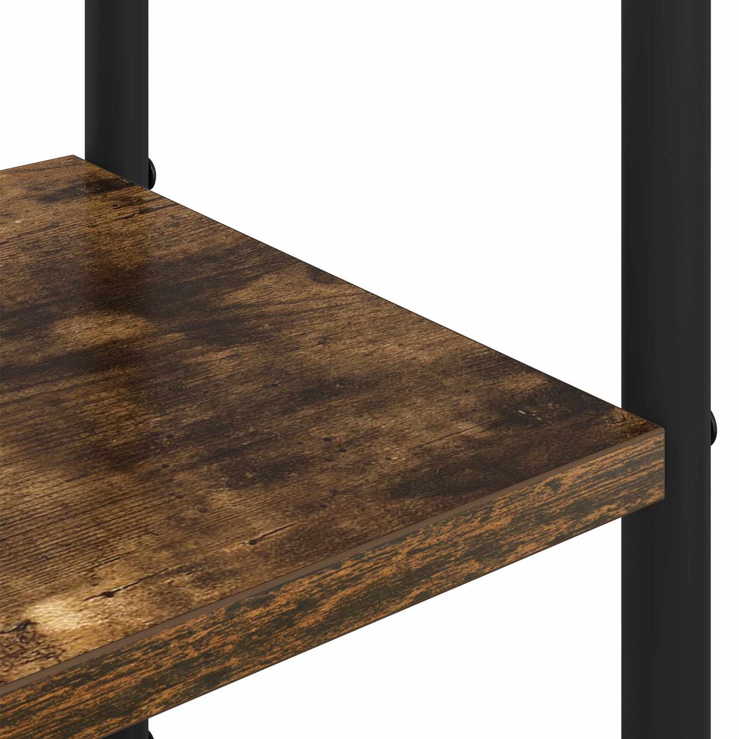 Coat Stand with Shoes Bench Smoked Oak 120.5 x 34 x 190 cm