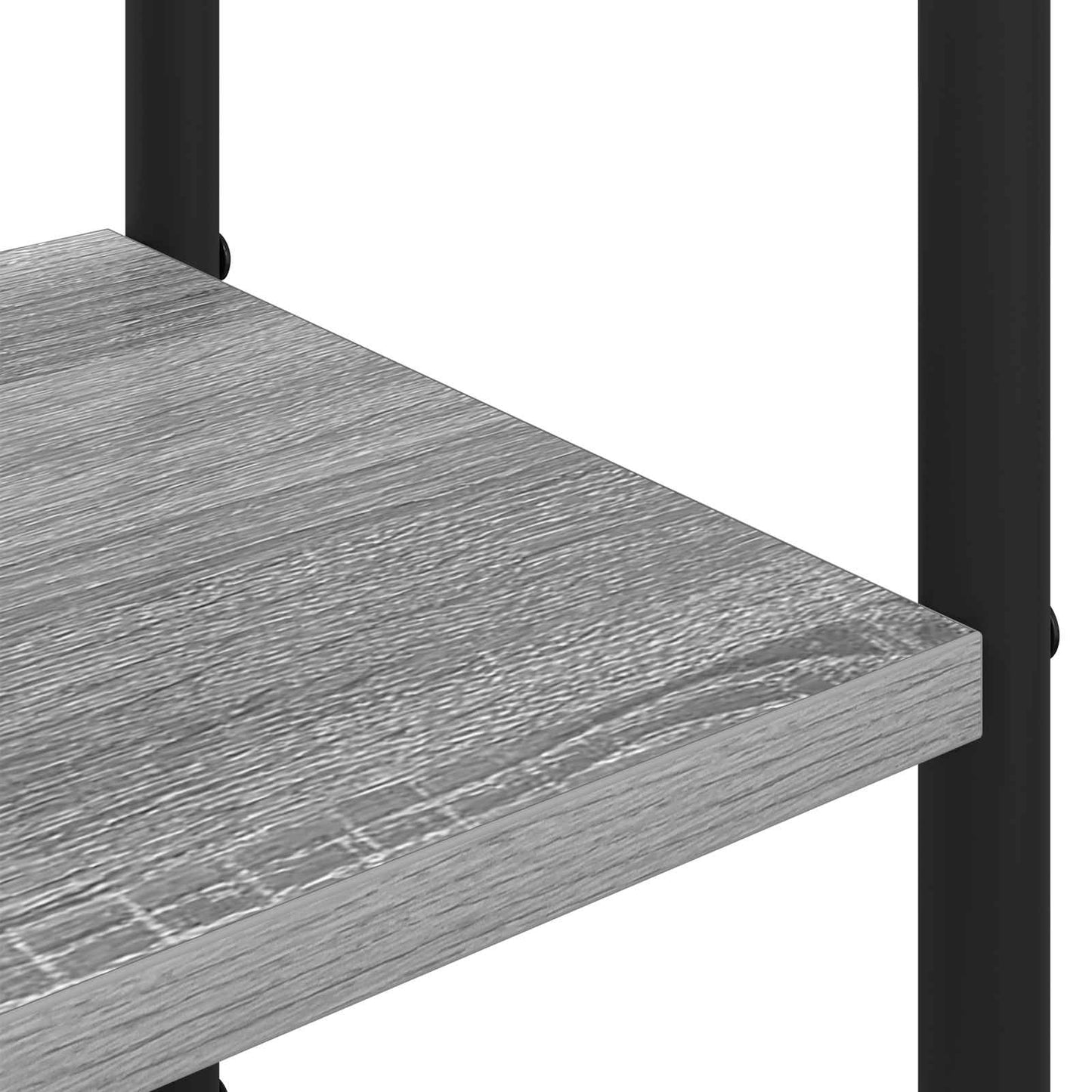 Coat Stand with Shoes Bench Grey Sonoma 120.5 x 34 x 190 cm