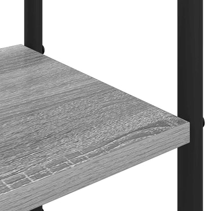 Coat Stand with Shoes Bench Grey Sonoma 120.5 x 34 x 190 cm