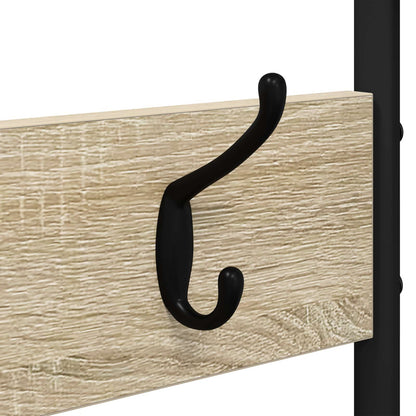Coat Stand with Shoes Bench Sonoma Oak 143 x 30 x 199.5 cm