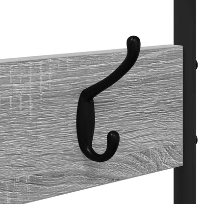 Coat Stand with Shoes Bench Grey Sonoma 143 x 30 x 199.5 cm