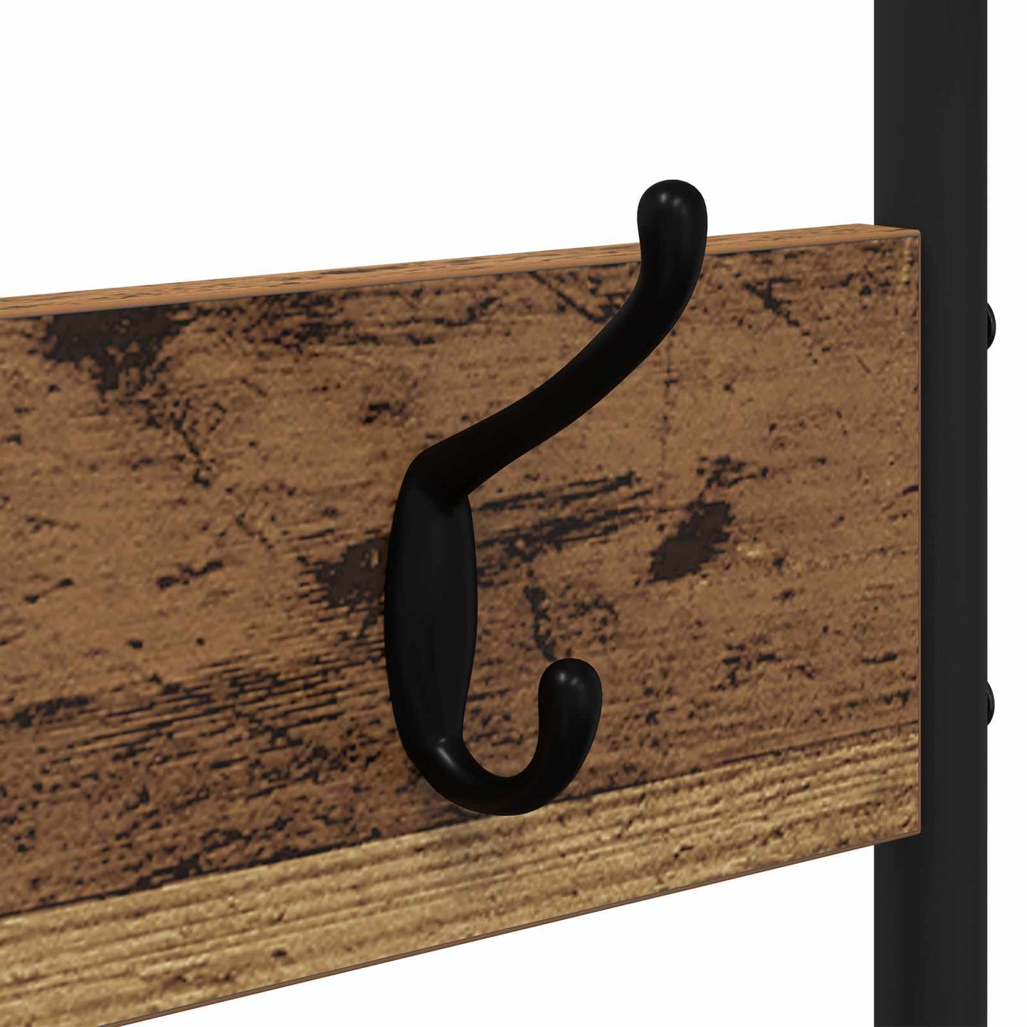 Coat Stand with Shoes Bench Old Wood 143 x 30 x 199.5 cm