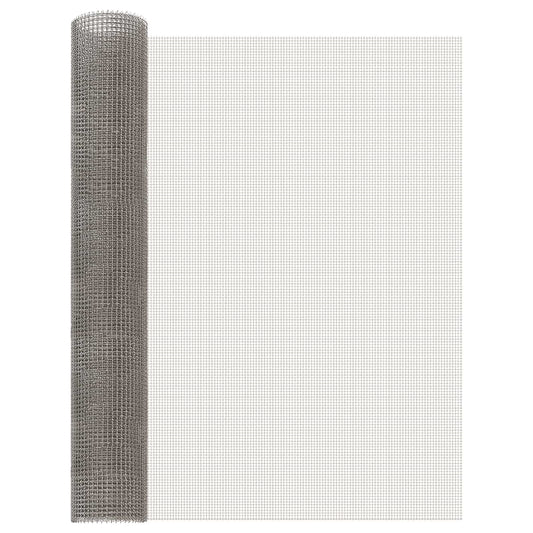 Mesh Screen 80 x 500 cm 3 Mesh Stainless Steel 201 Silver