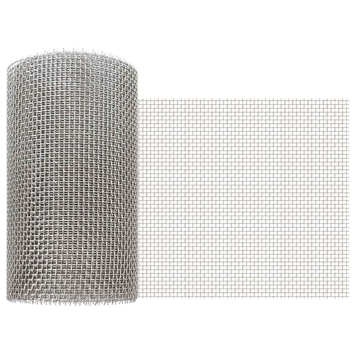Mesh Screen 20 x 200 cm 6 Mesh Stainless Steel 201 Silver