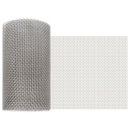 Mesh Screen 20 x 200 cm 6 Mesh Stainless Steel 201 Silver